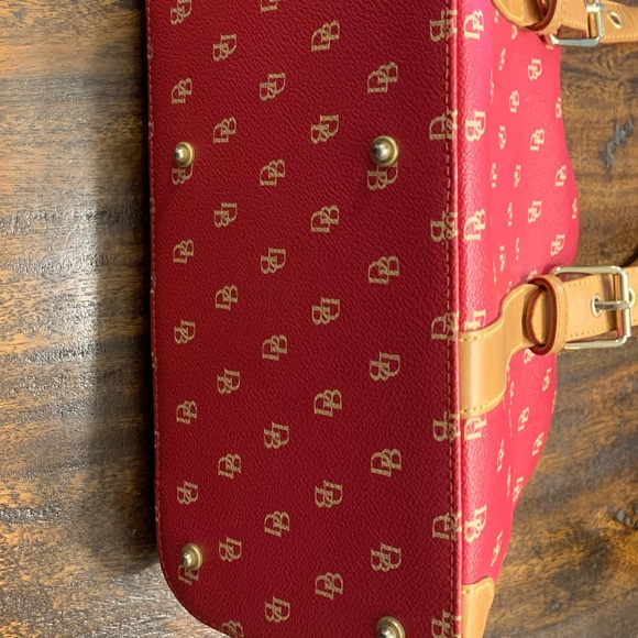 Dooney & Bourke - Vintage Pink Logo Double Handle Handbag - EUC - Picture 10 of 12